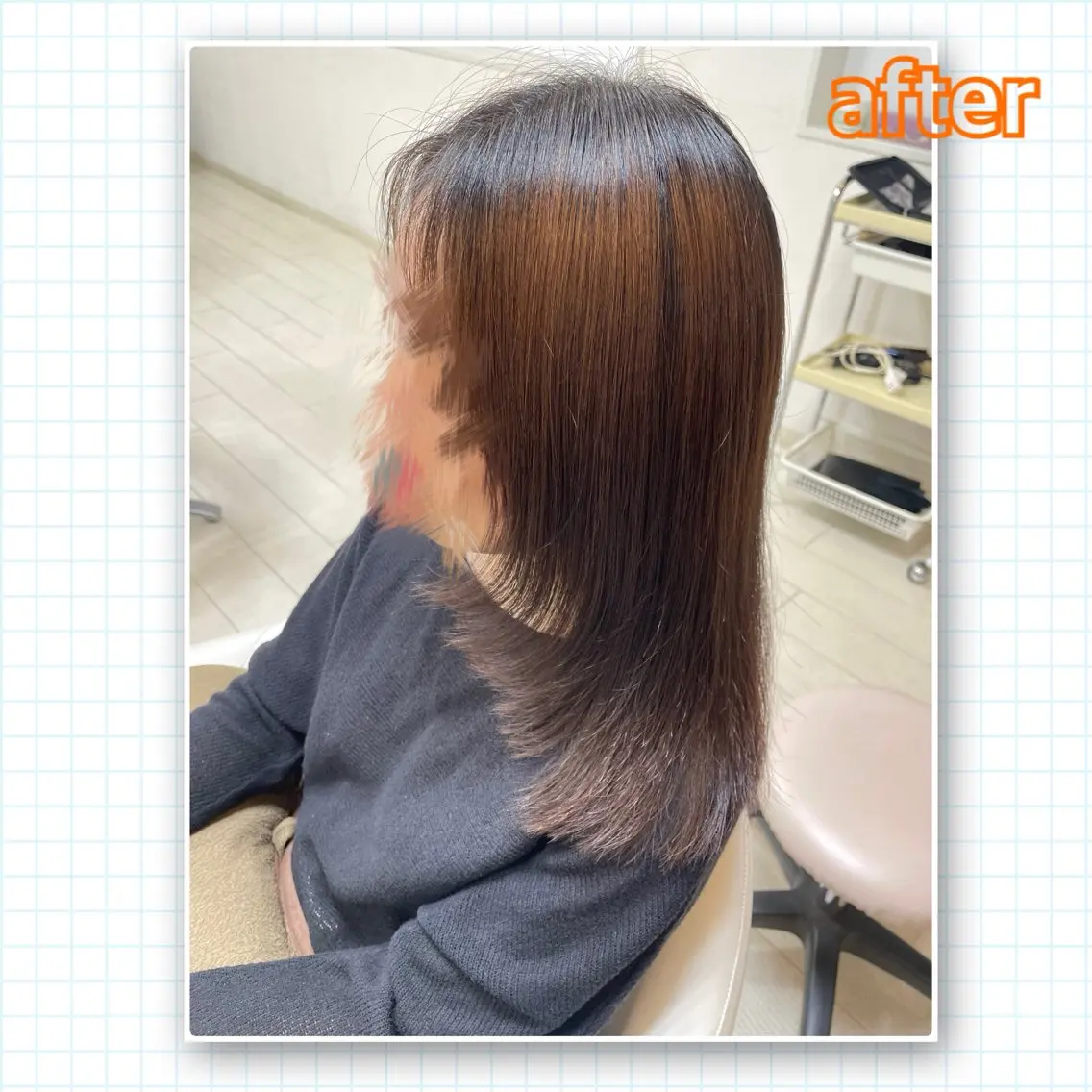 セミロング カット アミーベル🧸🧡 本店✂️しおりのヘアスタイル