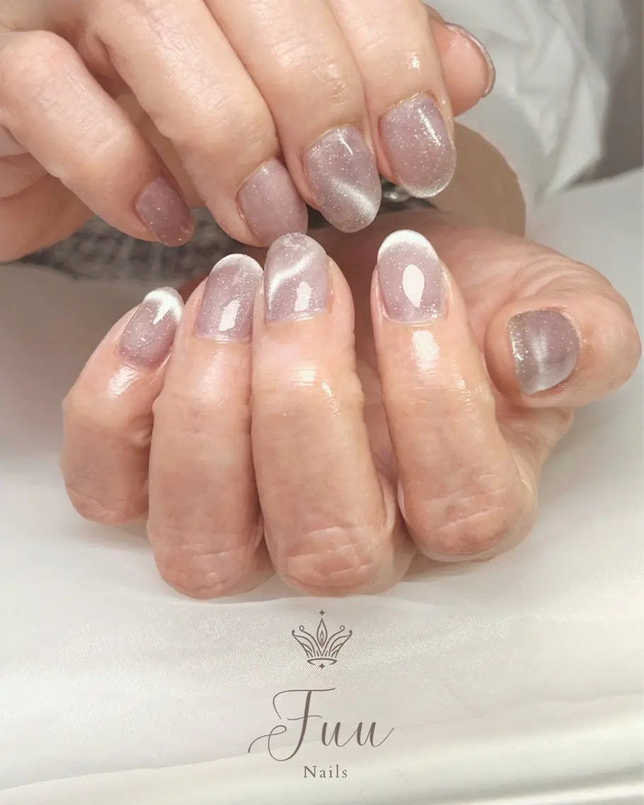 ネイル アートネイル マグネットネイル ミラーネイル ニュアンスネイル ワンカラーネイル 犬のいるネイルサロン Fuu nailsのネイルデザイン