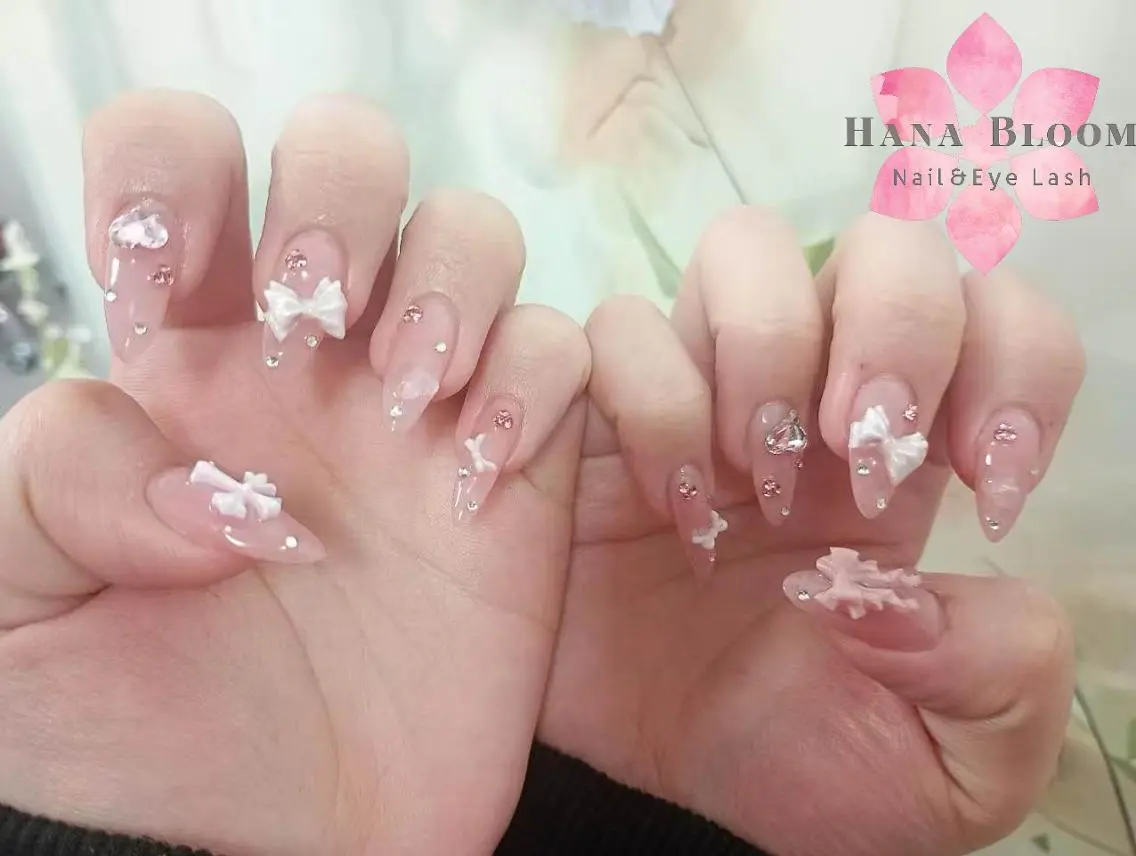 ネイル 長さ出し フットネイル 韓国ネイル マグネットネイル 持ち込み ハンドネイル ハンドケア Hana Bloom Nail 渋谷道玄坂のネイルデザイン