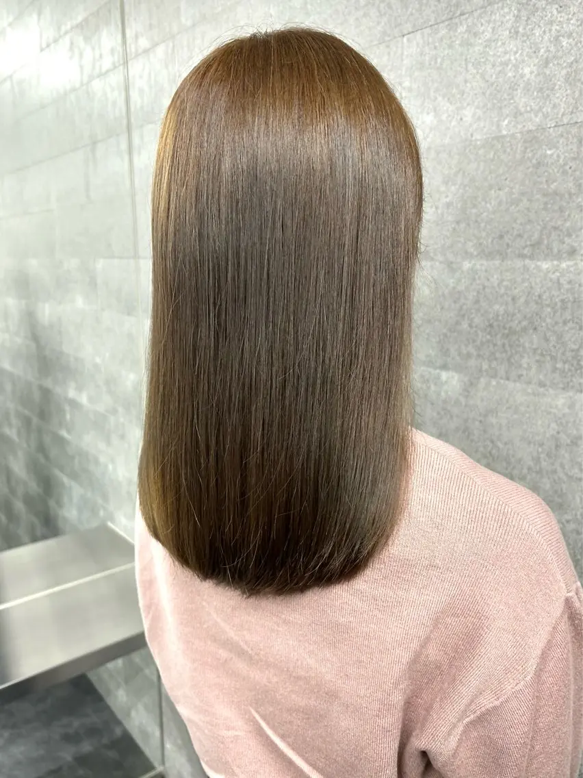 セミロング ヘアカラー かえで🫧 カットモデル募集中のヘアスタイル