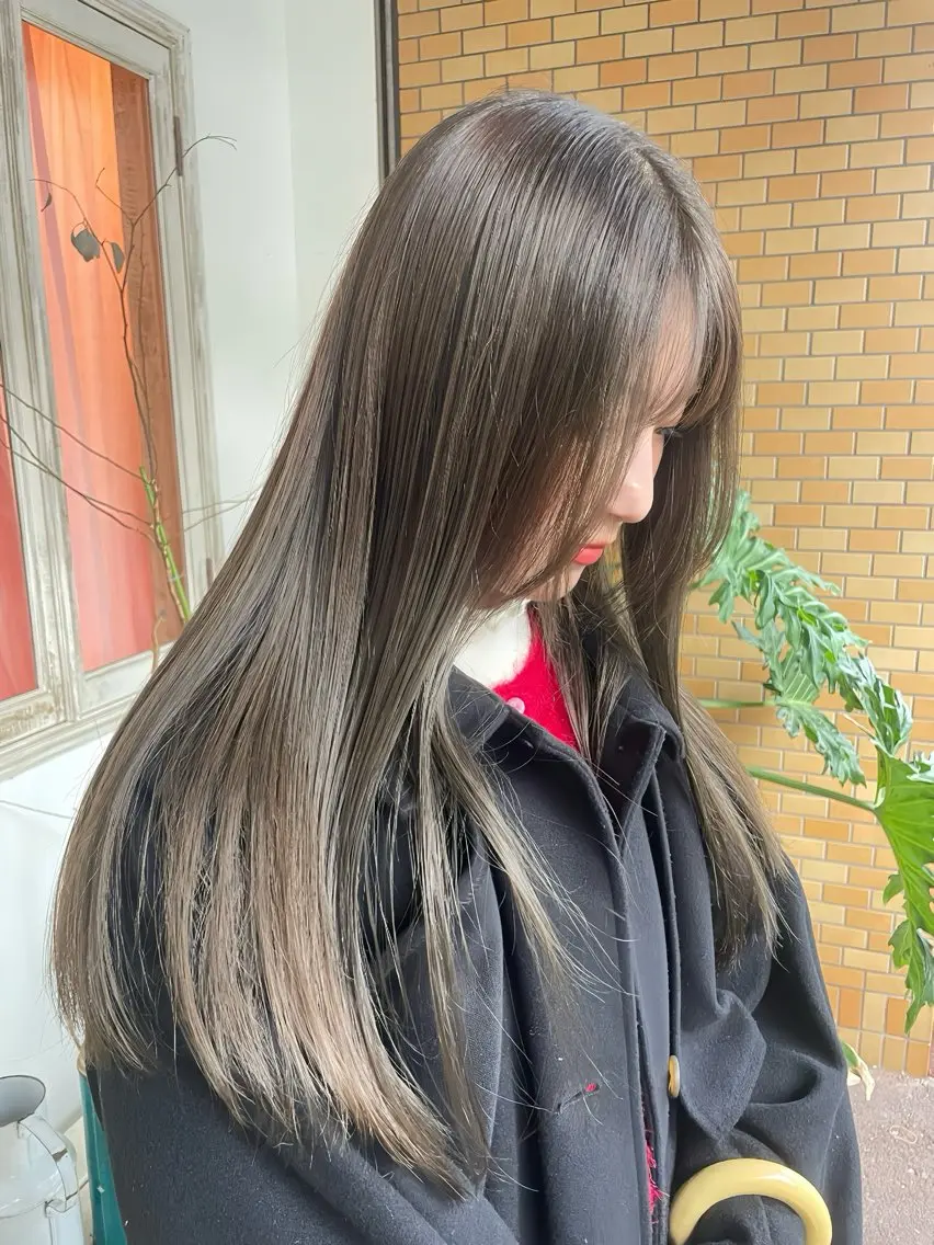 ロング カラー ブリーチ ダブルカラー ブリーチなしカラー Re;tique🎀 ／ricoのヘアスタイル