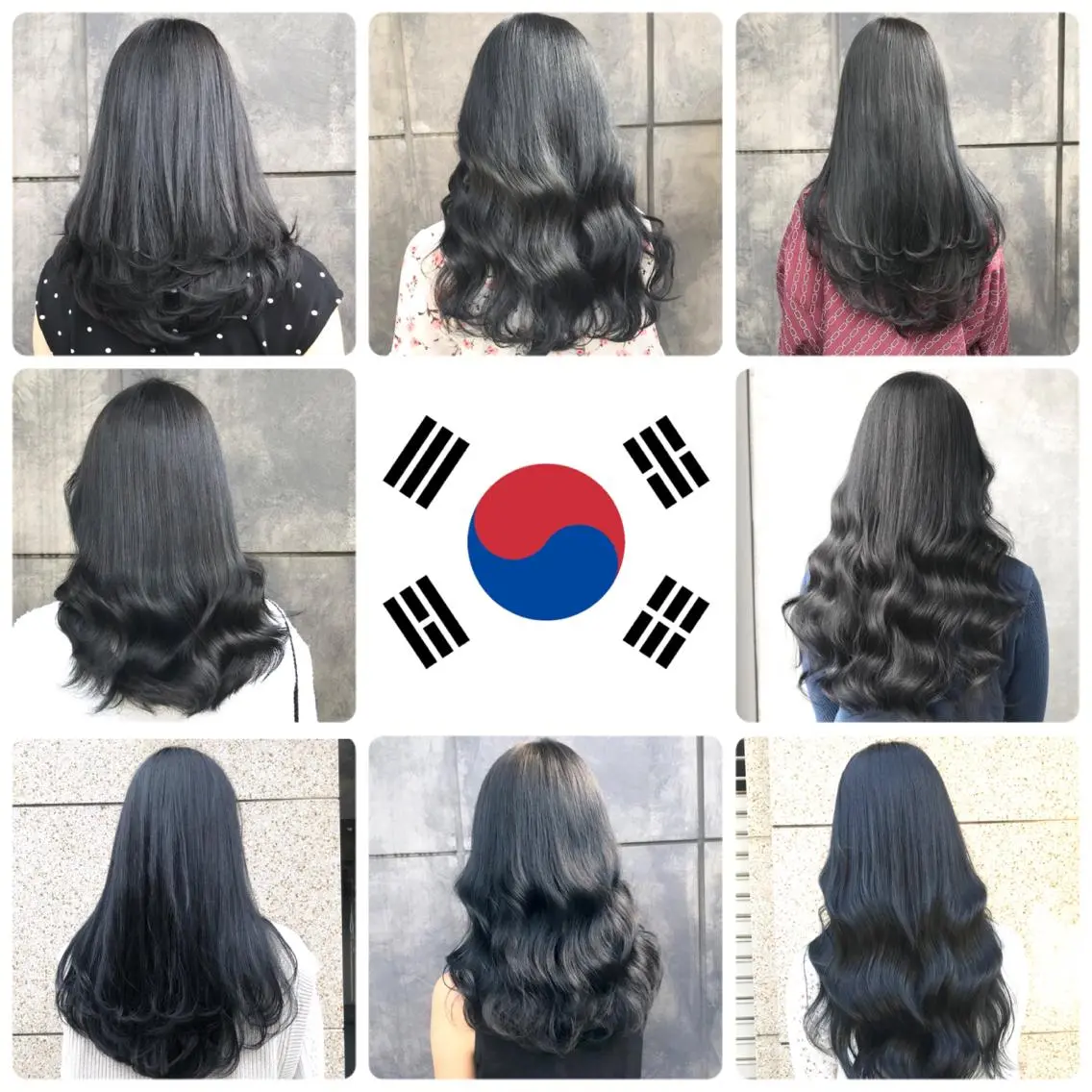 カラー 黒髪 ブリーチ ブルーカラー ブルーブラック オルチャンヘア K-POP好き美容師 🇰🇷Kai.Yのヘアスタイル