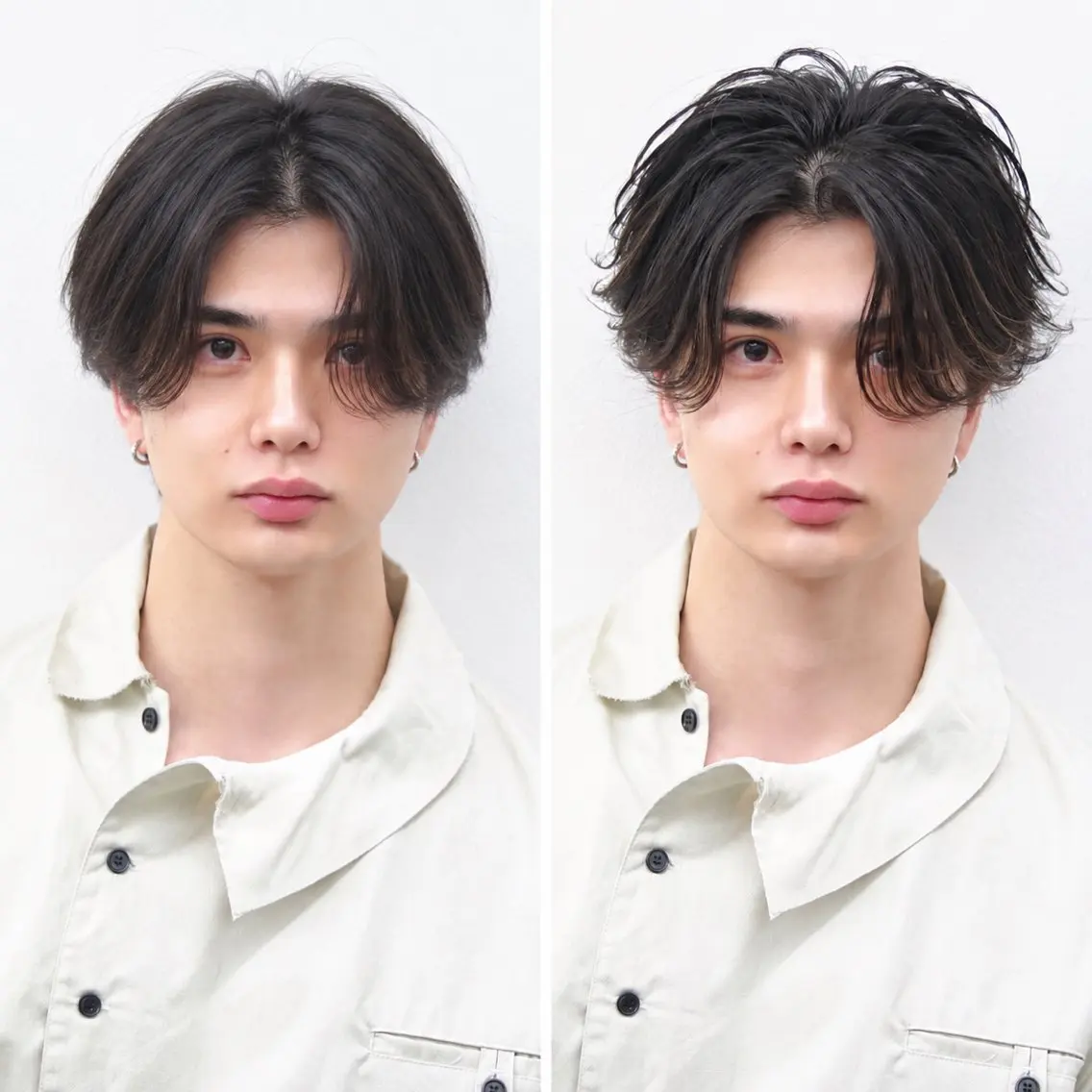 ショート カラー パーマ ヘアアレンジ メンズ カット ヘアセット メンズメッシュパーマ 😈 RIKU渋谷のヘアスタイル