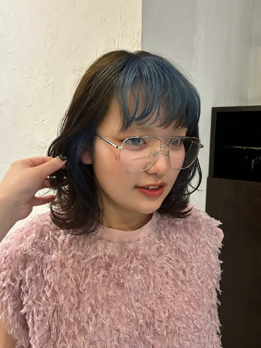 ミディアム カット ヘアカラー ♡ナナコ♡ レイヤー /ブリーチ/艶髪のヘアスタイル