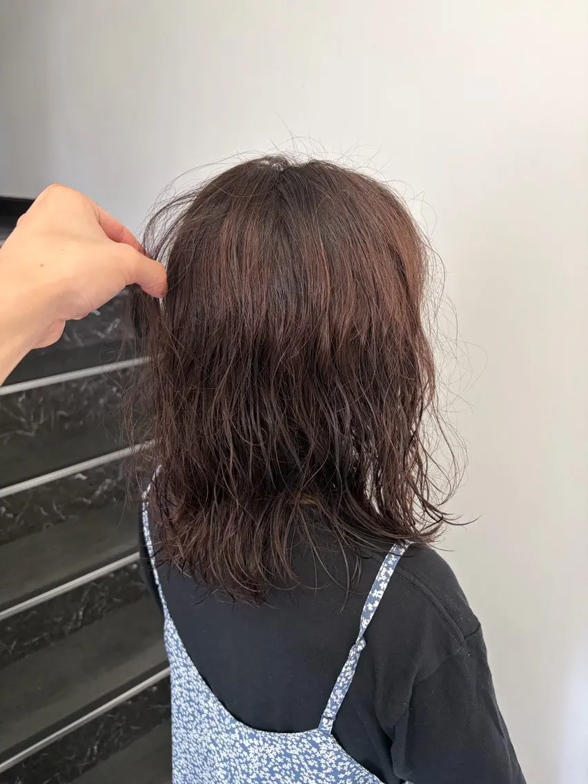 セミロング ヘアカラー SERA 透明感✨艶カラーのヘアスタイル