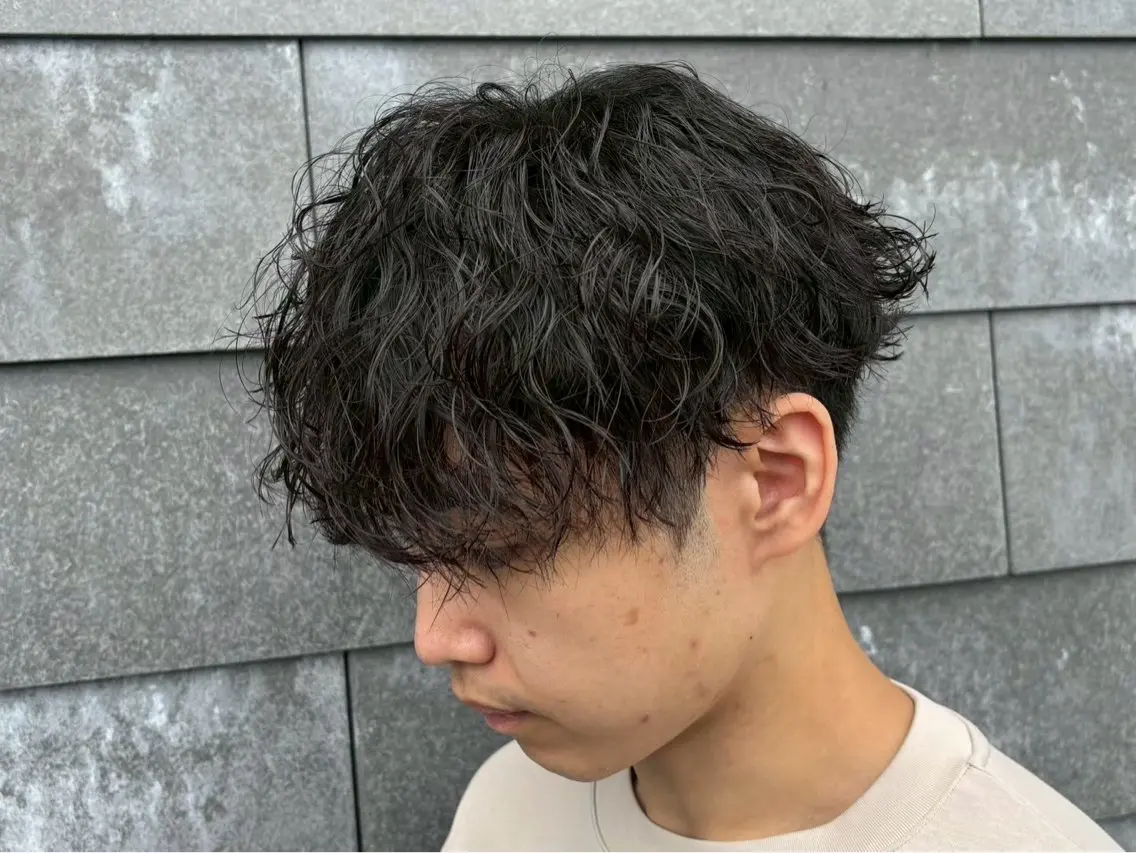 パーマ メンズ マッシュ メンズパーマ カット パーマ 📸垢抜けパーマ /翔太のヘアスタイル