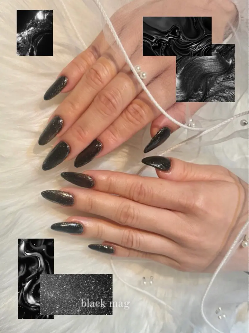 ネイル マグネットネイル ワンカラーネイル ハンドネイル 若江岩田/ROBED nailsalonのネイルデザイン