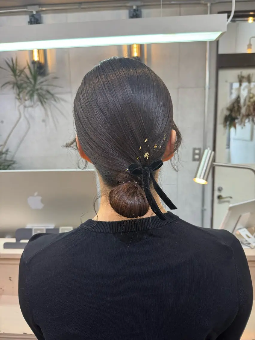 ミディアム ヘアアレンジ ヘアセット MIES amane(アマネ)のヘアスタイル