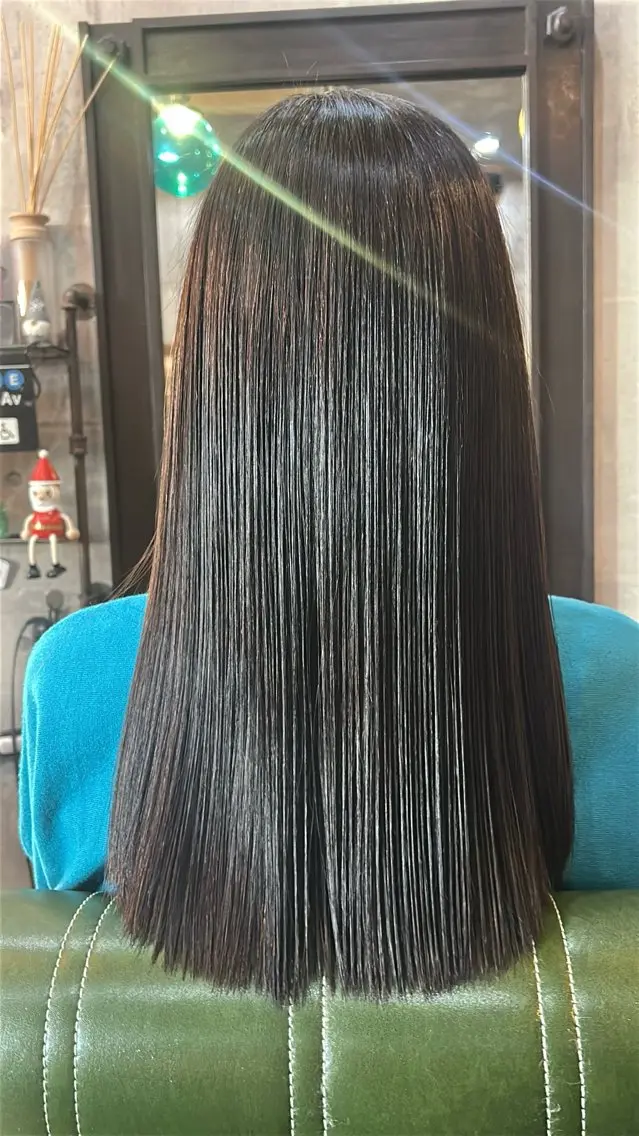ロング 髪質改善 縮毛矯正 トリートメント higashi chiriのヘアスタイル