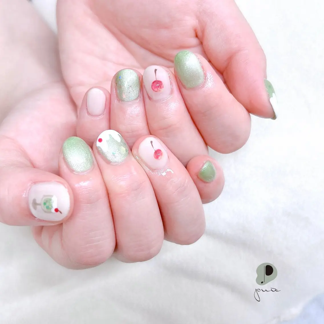ネイル ジェルネイル ワンカラーネイル ハンドネイル Nail salon puu kyotoのネイルデザイン