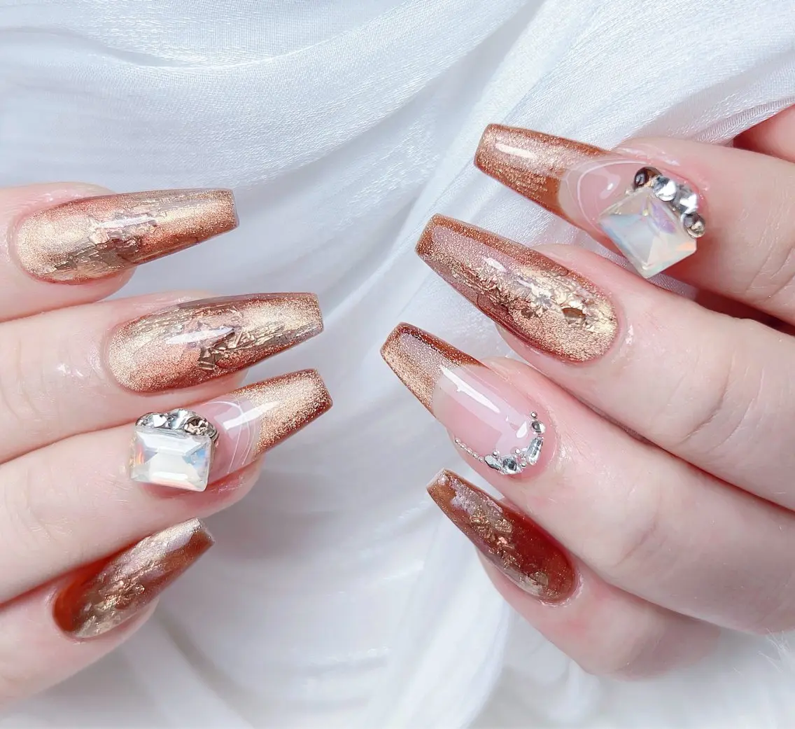 ネイル ハンドネイル M🌷nail 長さだし専門店のネイルデザイン