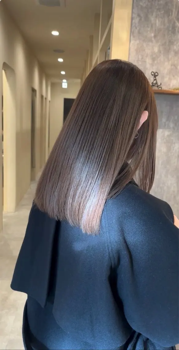 【パーソナルカラー診断付き】カット✂︎+ダメージレスカラー🥣+3段階集中トリートメント✨の写真
