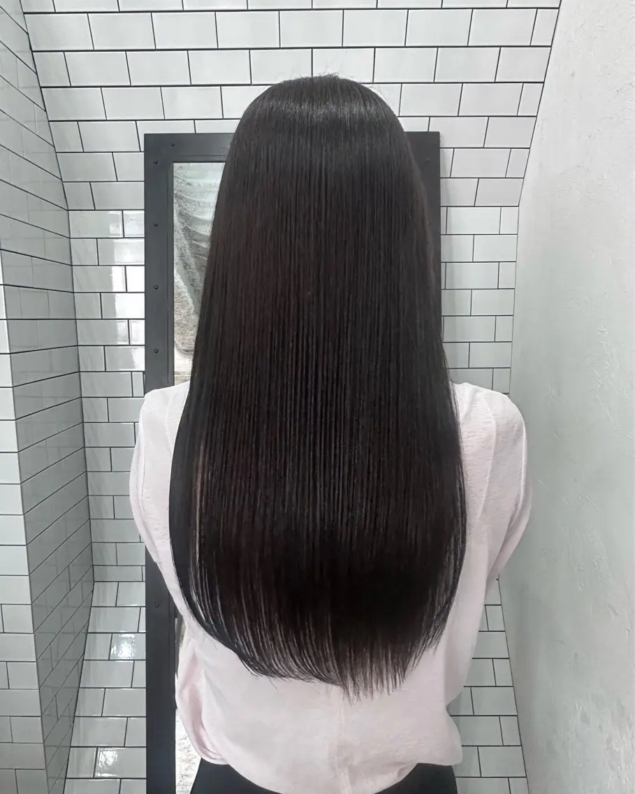 ロング カット 縮毛矯正 妙見 知洋のヘアスタイル