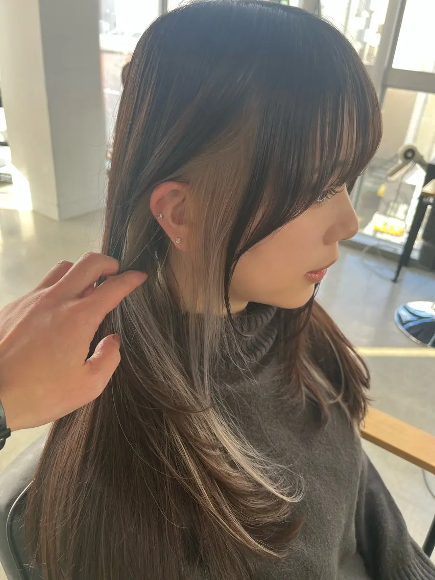 ロング カラー 大友 正晴のヘアスタイル