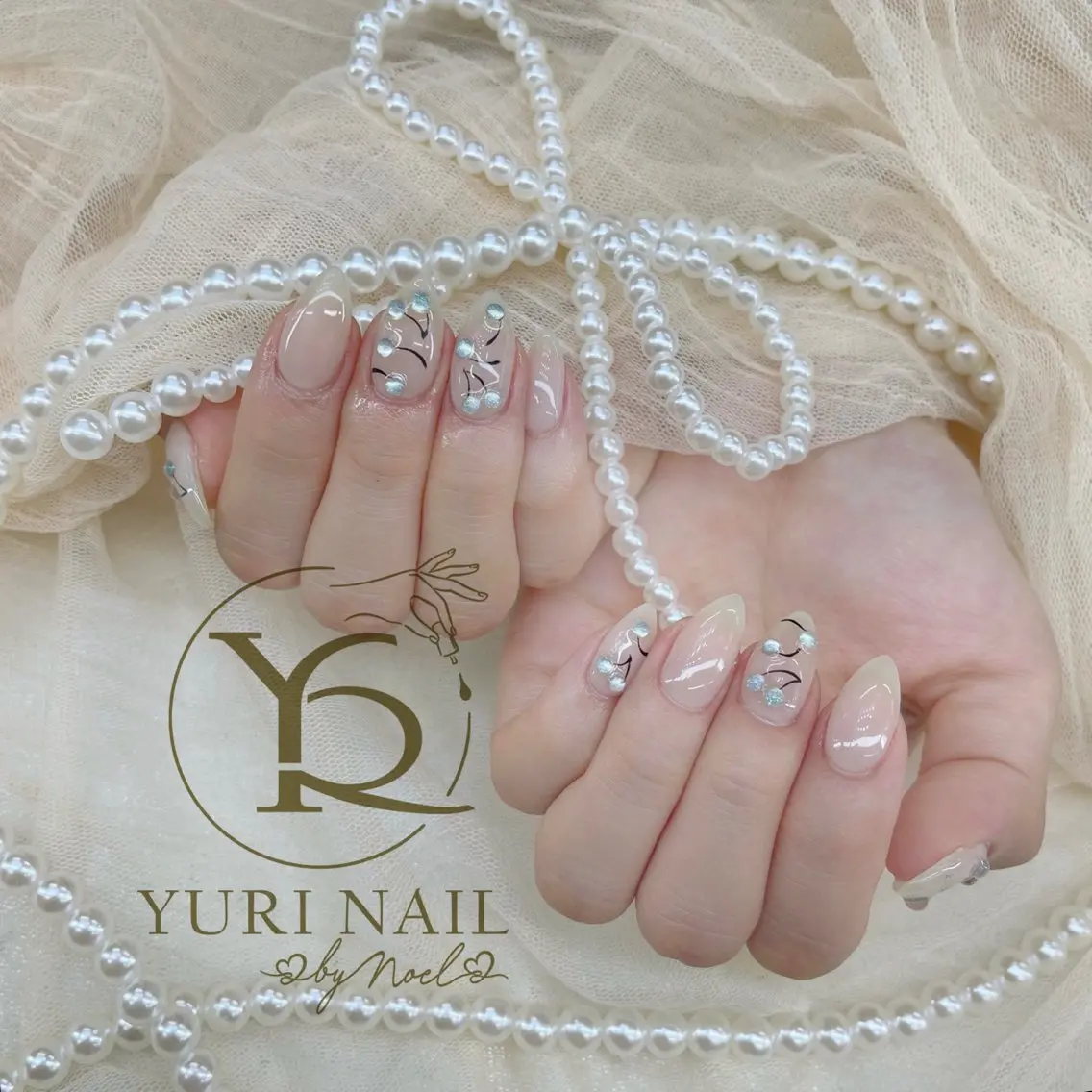ネイル チークネイル フットネイル フレンチネイル グラデーション キラキラネイル ハンドネイル フットネイル ハンドケア YURI Nail Funabashiのネイルデザイン