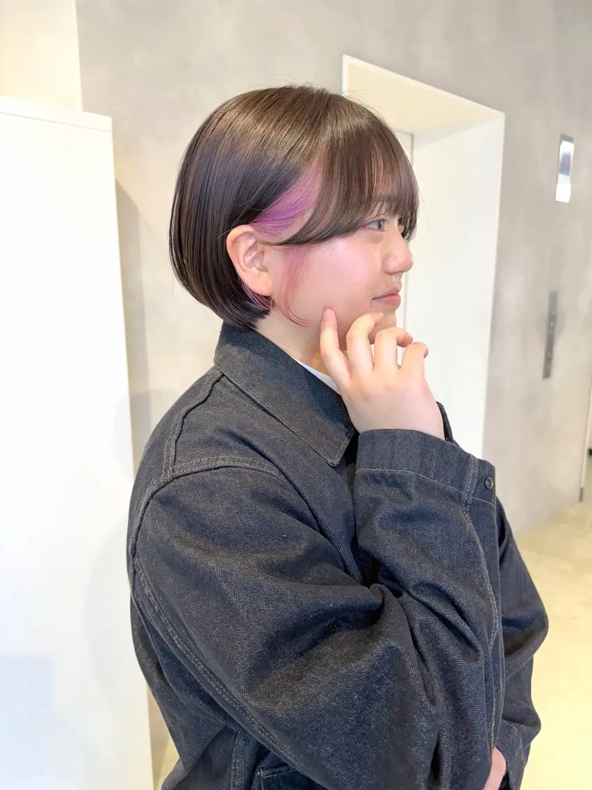 ショート カラー ブリーチ ピンクカラー ホワイトピンク カット ヘアカラー トリートメント ブリーチ特化🌻 ショート/akaneのヘアスタイル