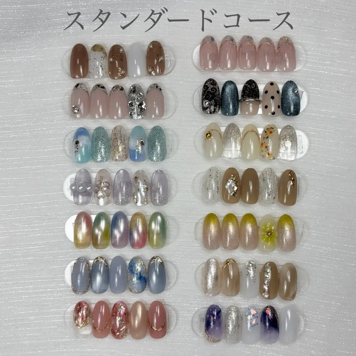 ネイル 長さ出し 春ネイル ハンドネイル NailSalon Nicoaiのネイルデザイン