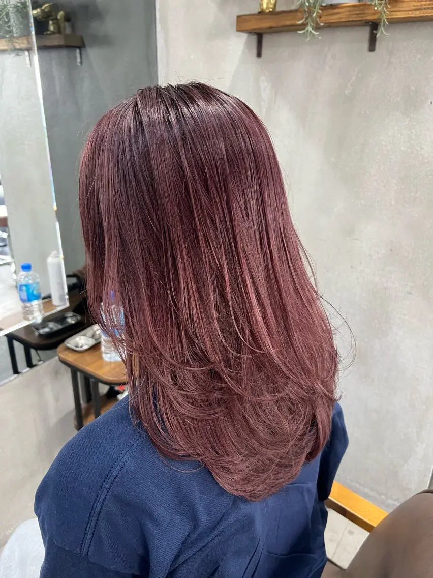 セミロング カット ヘアカラー トリートメント maya🇰🇷韓国 レイヤー/顔まわりのヘアスタイル