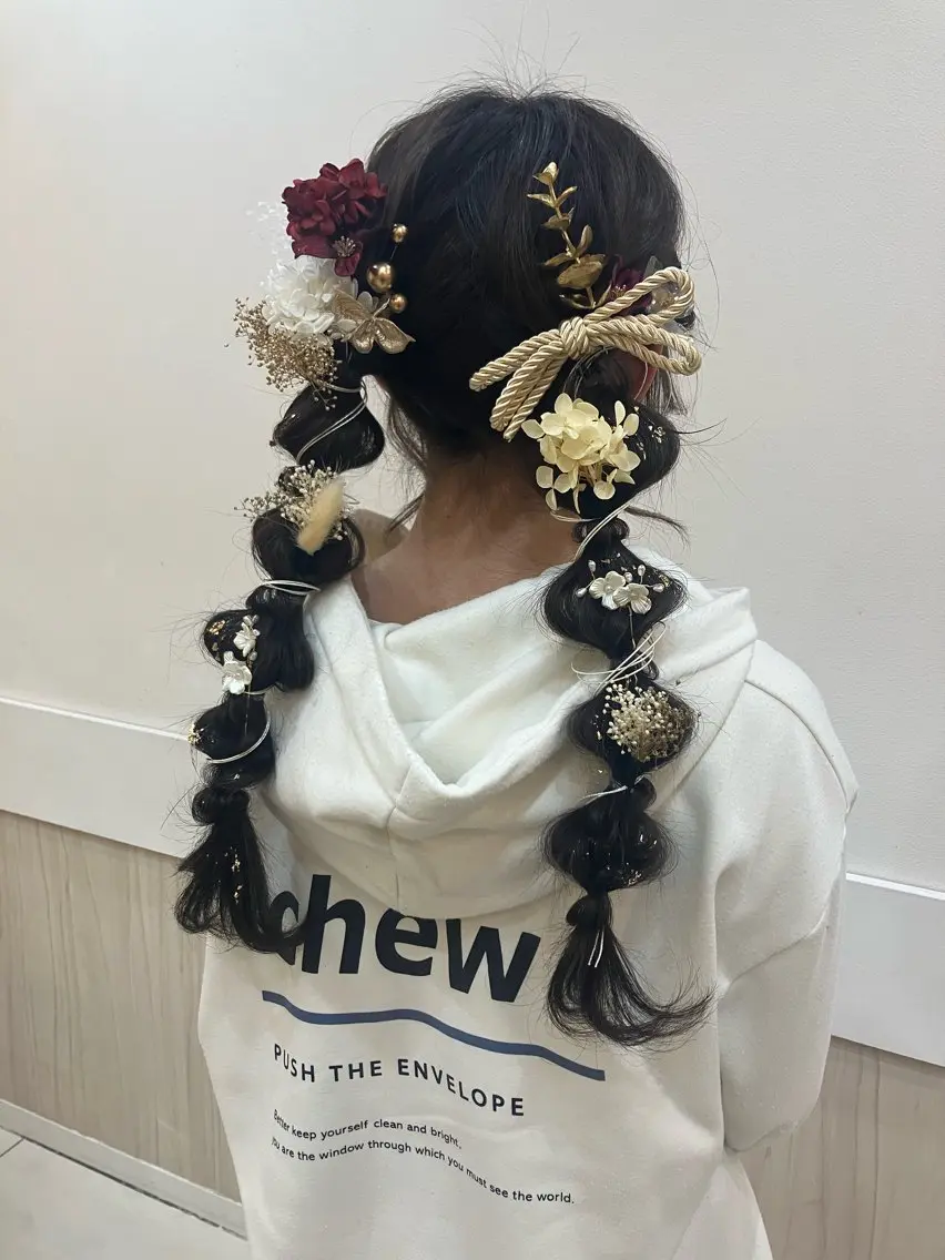 ヘアアレンジ ヘアセット yukari 艶髪ヘアのヘアスタイル