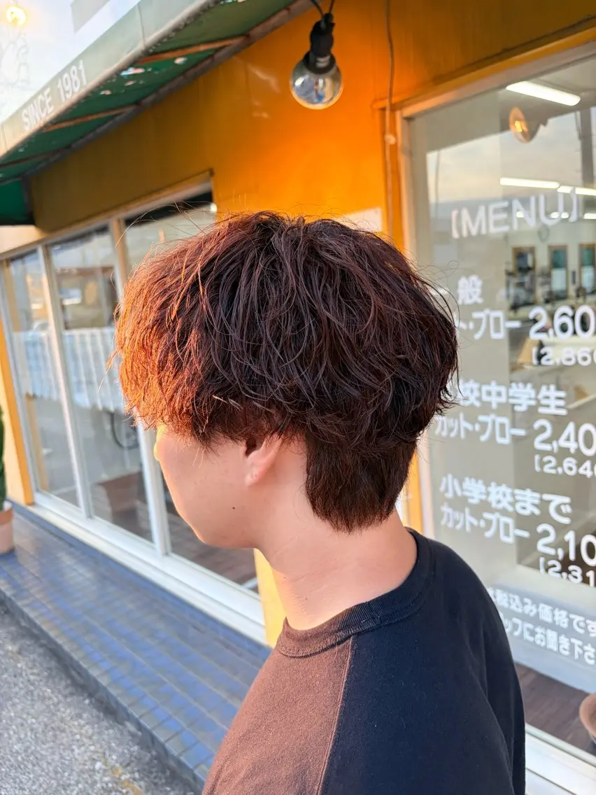 パーマ メンズ メンズパーマ カット パーマ 本橋 琴実のヘアスタイル