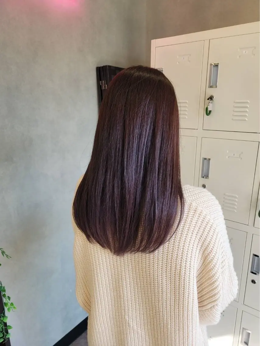 セミロング 阿部 蒼依のヘアスタイル