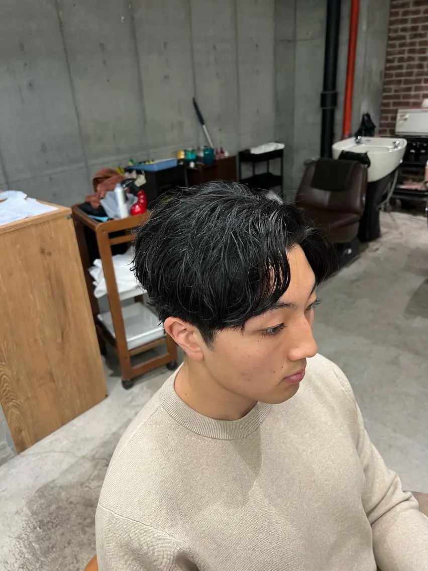 ミディアム カット ヘッドスパ tomoメンズ特化 /パーマ/カットのヘアスタイル