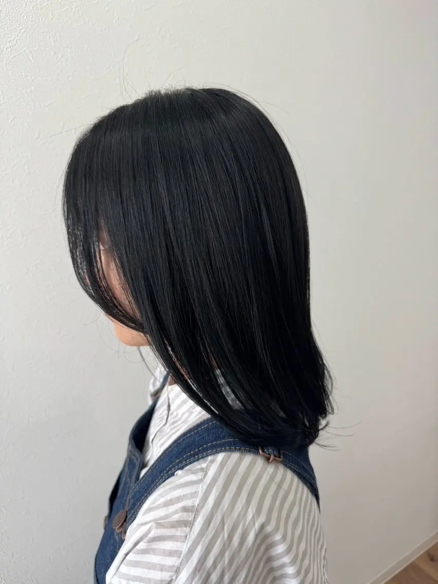 ミディアム カット ヘアカラー A.casa うえだのヘアスタイル