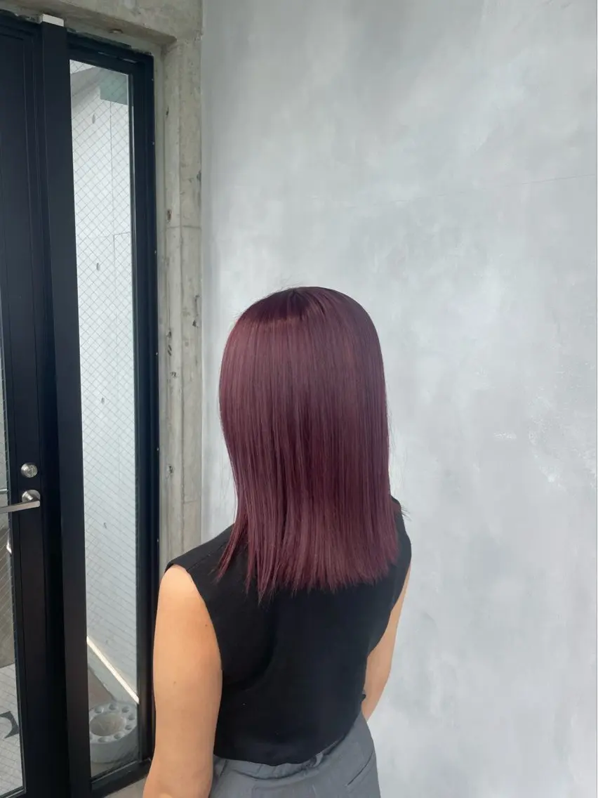 ロング カラー ブリーチ 透明感カラー ブリーチなしカラー ピンクカラー 暖色/ハイトーン/ カラー/HBLのヘアスタイル