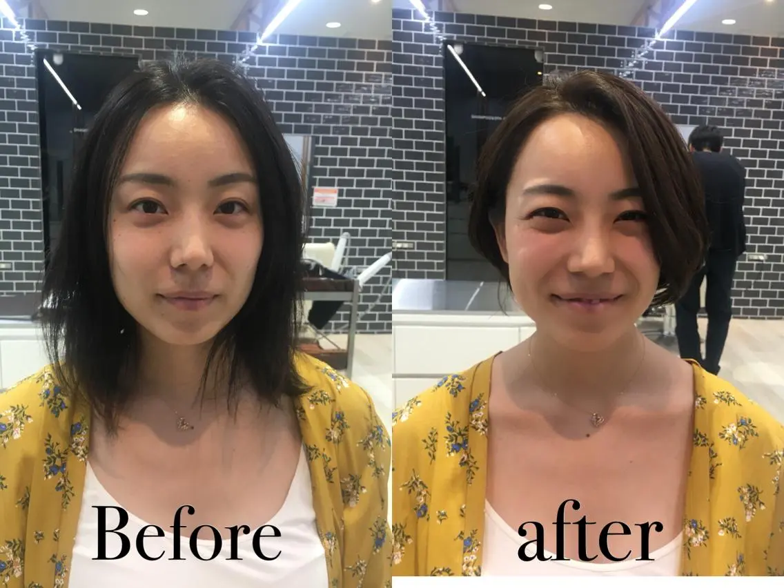 ショート ショートボブ ボブ ショートヘア 小顔カット 中村 美穂のヘアスタイル