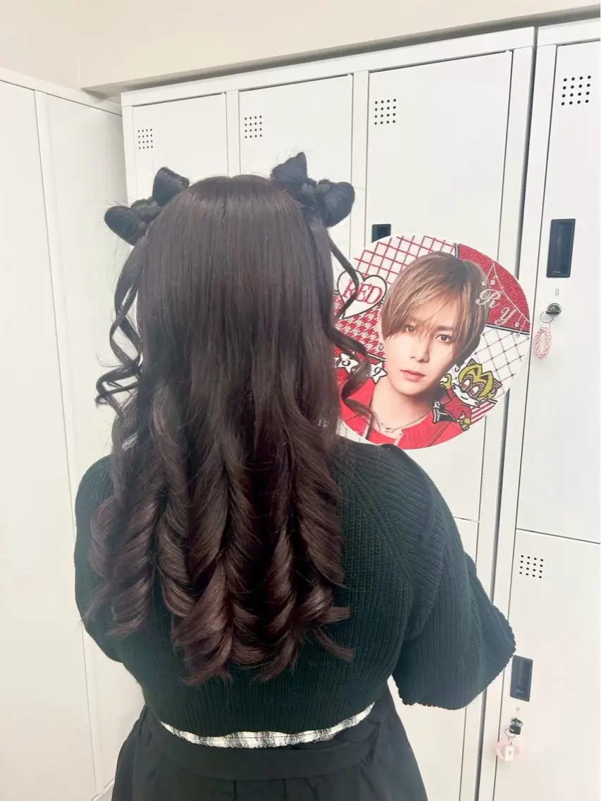 【立体リボンヘア🎀】飾りがなくても可愛い💞ライブで目立ちたい方おすすめです🫶🏻🩷の写真