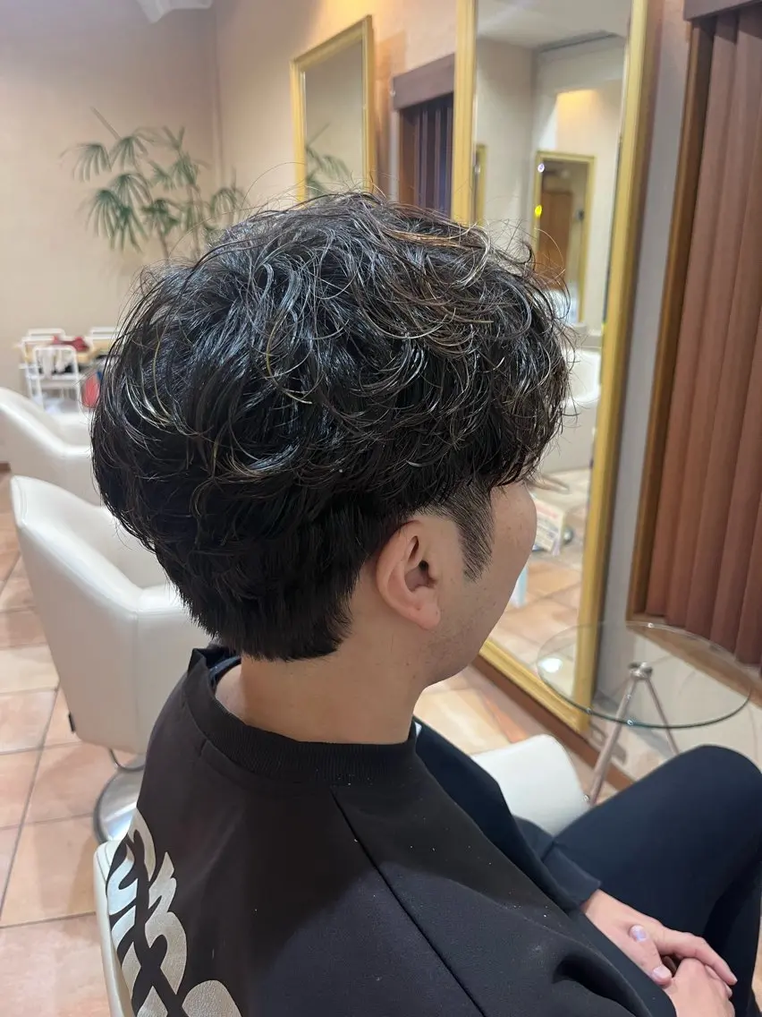 パーマ メンズ 🦋ヘアセット募集中 ￤ナナカ🦋のヘアスタイル