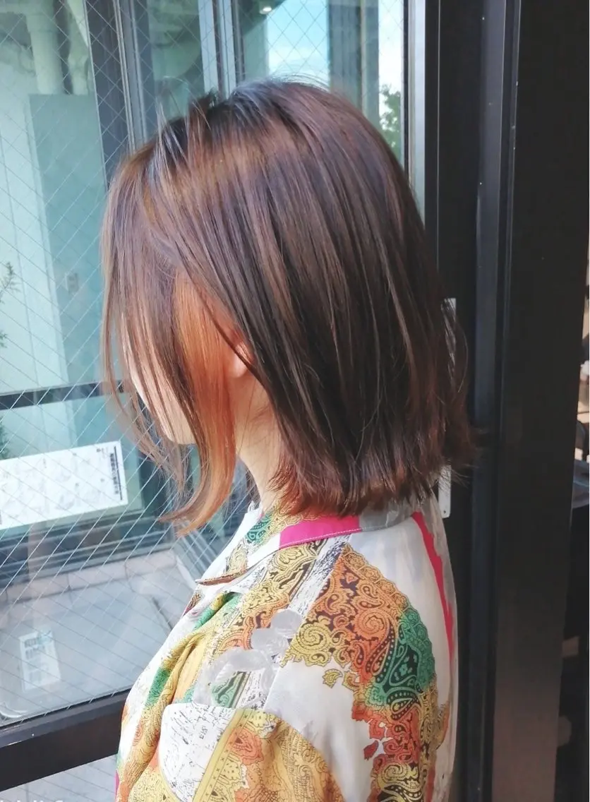 【色落ち綺麗💫✨✨】カット＋アディクシーカラー＋1stepAujua超音波髪質改善トリートメントの写真