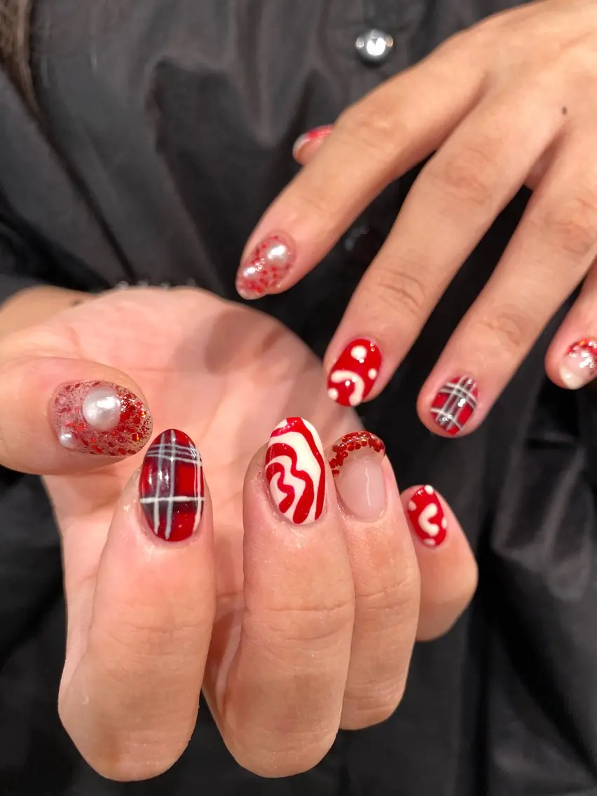 ネイル アートネイル カジュアル フレンチネイル ジェルネイル マットネイル ハンドネイル chika / nailのネイルデザイン