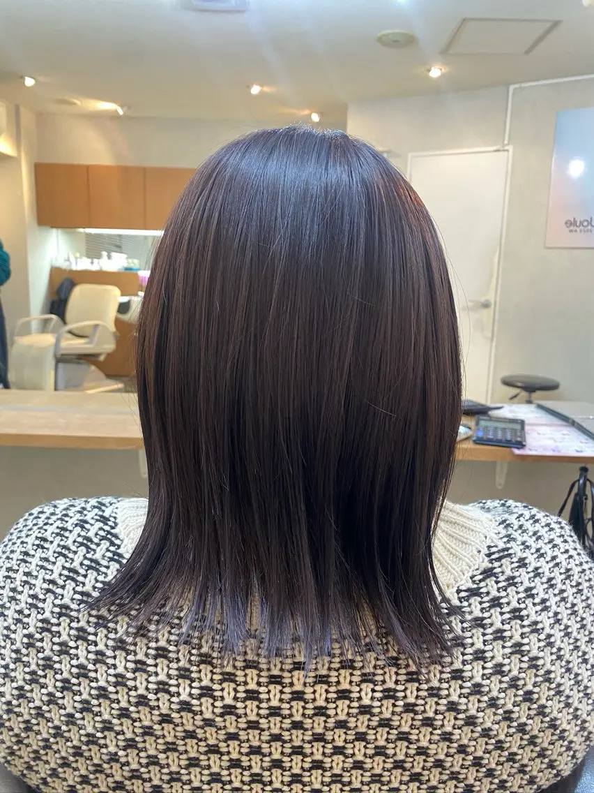 ミディアム カット ヘアカラー トリートメント 🫧透明感カラー🫧 佐野花苗[新宿]のヘアスタイル