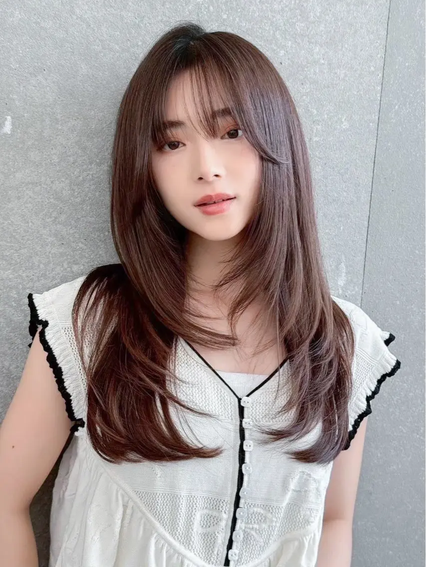 ロング カット ヘアカラー 久米 春輝のヘアスタイル