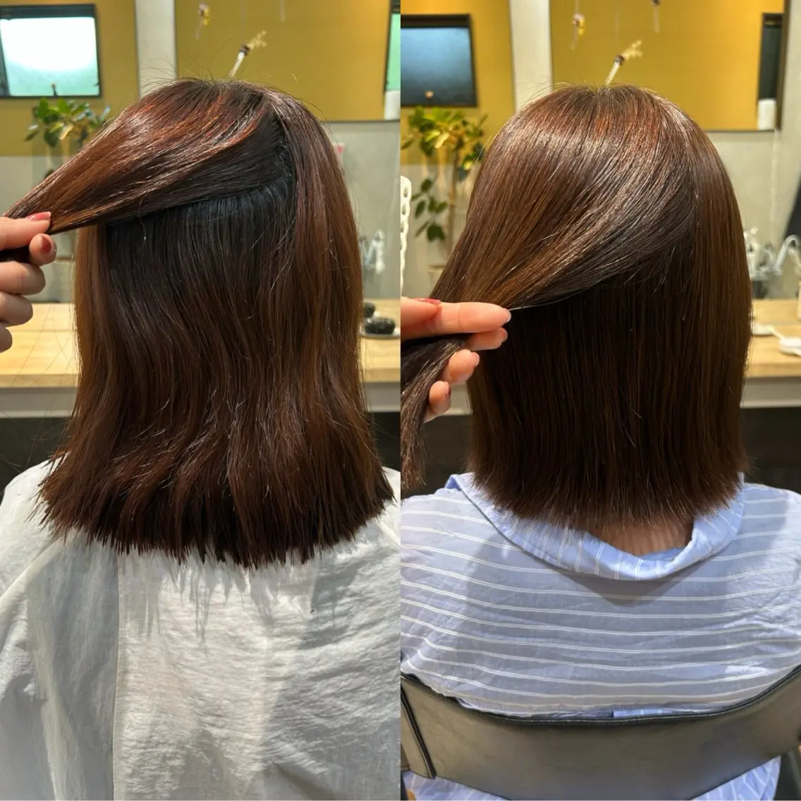 ショート パーマ 髪質改善 ストレートパーマ カット 縮毛矯正 トリートメント hubhair レイヤー/透明感のヘアスタイル
