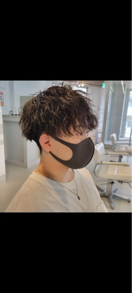メンズ メンズパーマ 無料ショートモデル 募集中❗️秋山ひらいのヘアスタイル