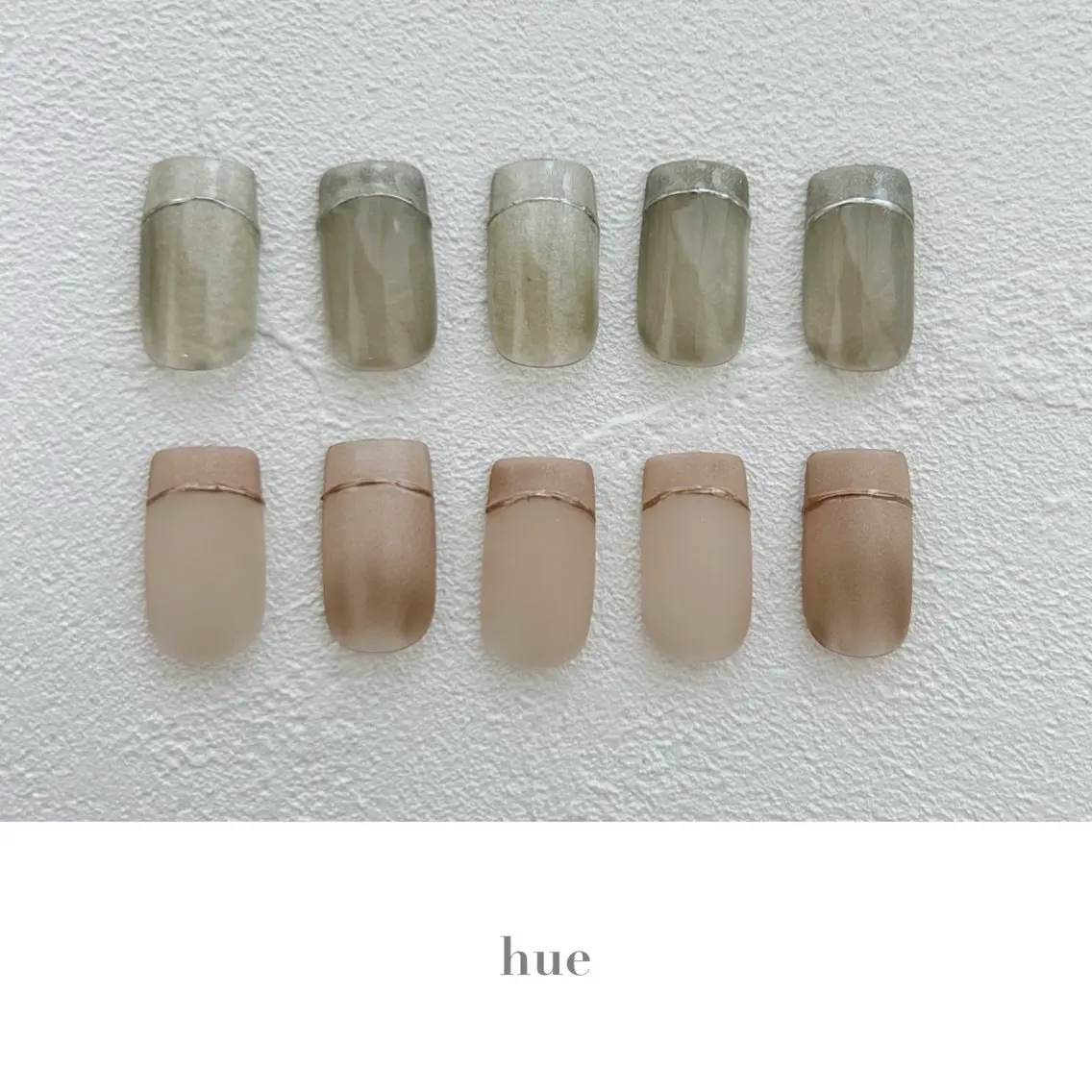 ネイル マットネイル ハンドネイル hue nailのネイルデザイン