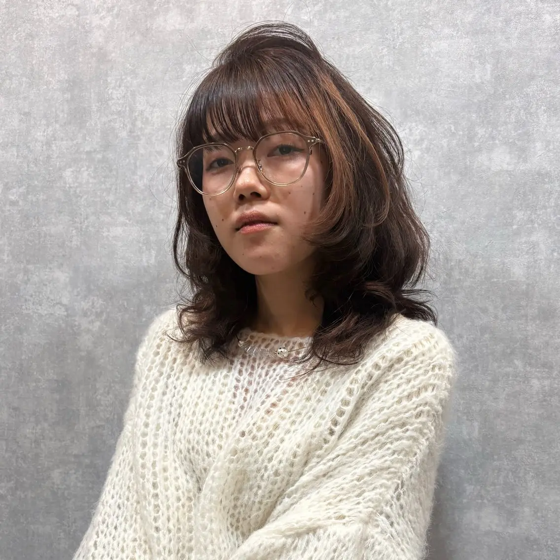ミディアム カット 衛藤 澄玲のヘアスタイル