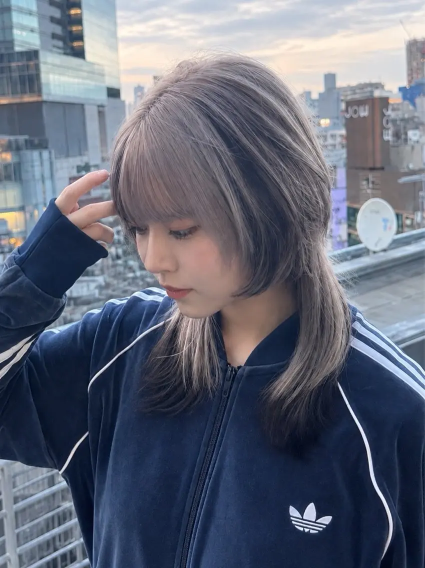 セミロング カラー ヘアカラー 渋谷ブリーチカラー/ デザインカラー/優希のヘアスタイル