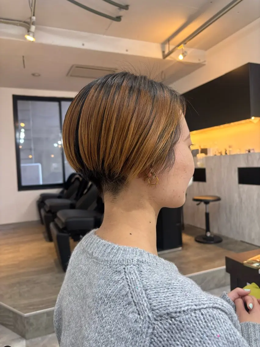 ショート ハンサムショート ショートヘア カット ショート/ボブ /髪質改善縮毛矯正のヘアスタイル