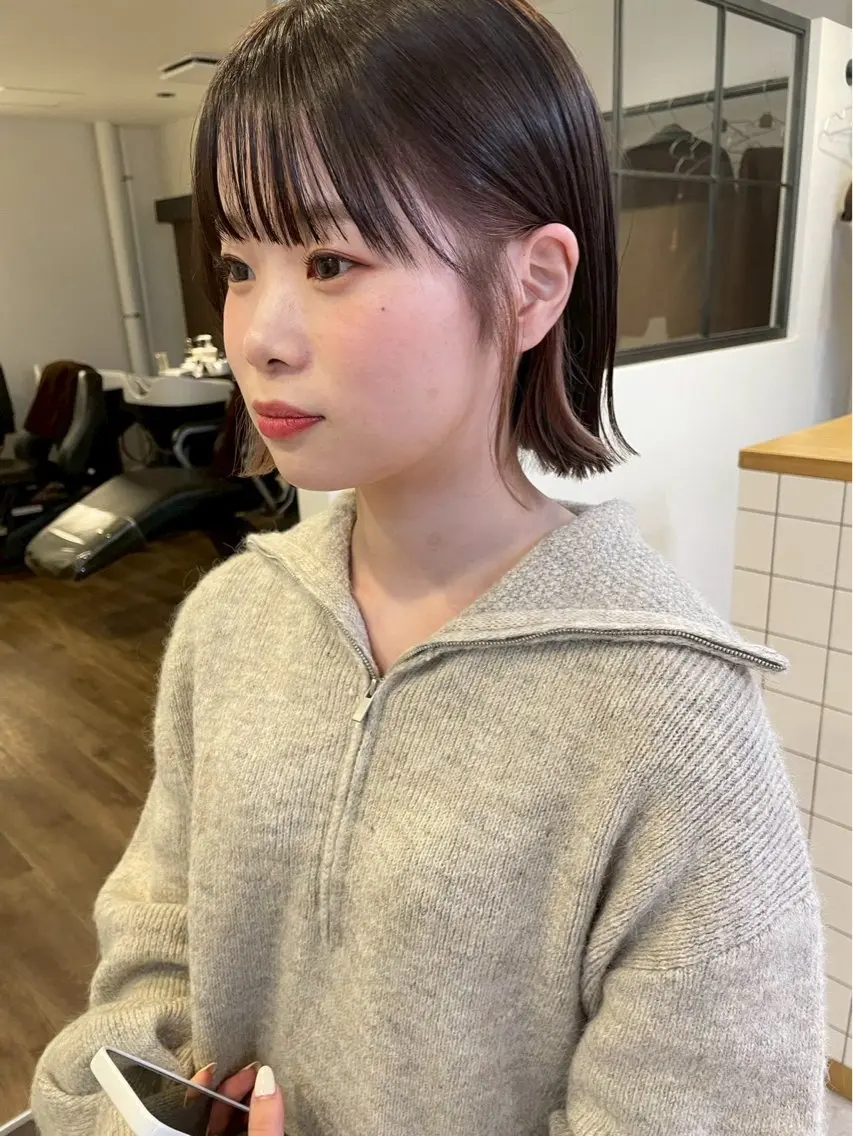 ショート miku/天神ボブ 艶カラーのヘアスタイル