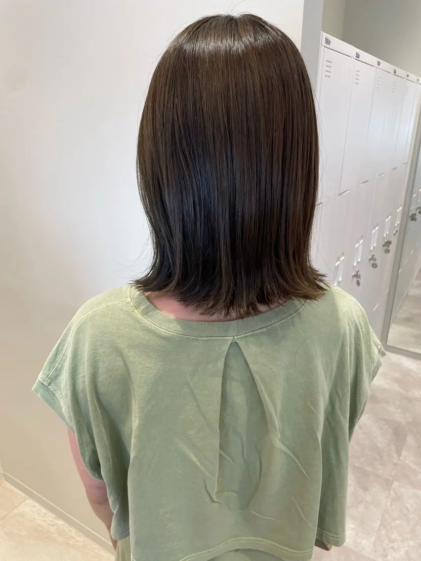 ミディアム カラー オリーブカラー カット ヘアカラー 女性リピ90%🍨 🩷佐藤みずきのヘアスタイル