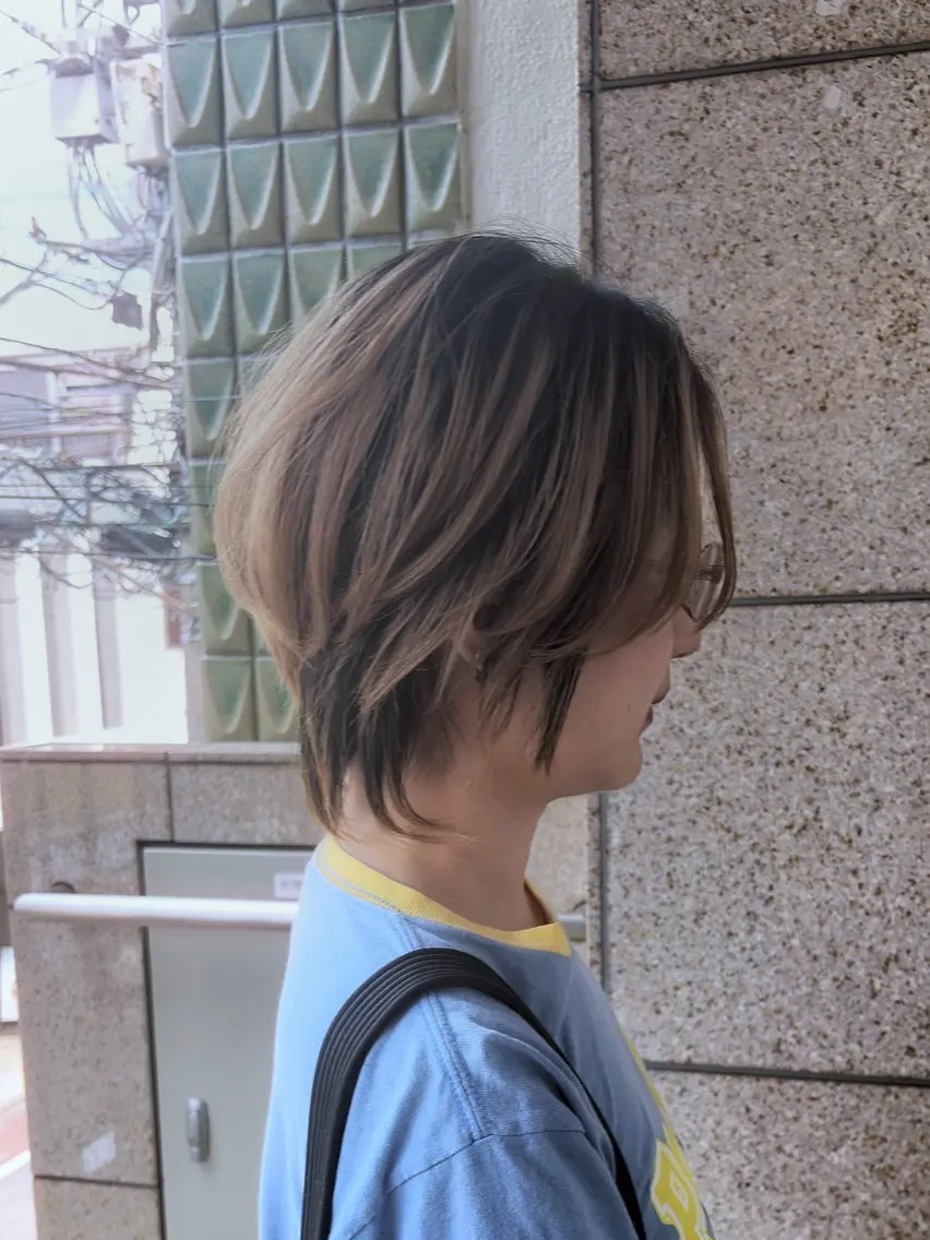 ショート パーマ パーマ go s go(e) 店　コンドウマチコのヘアスタイル