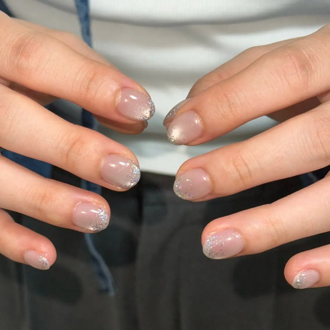 ネイル ラメ(グリッター) ラメグラデーション マグネットネイル ハンドネイル AZ Nail aoiのネイルデザイン