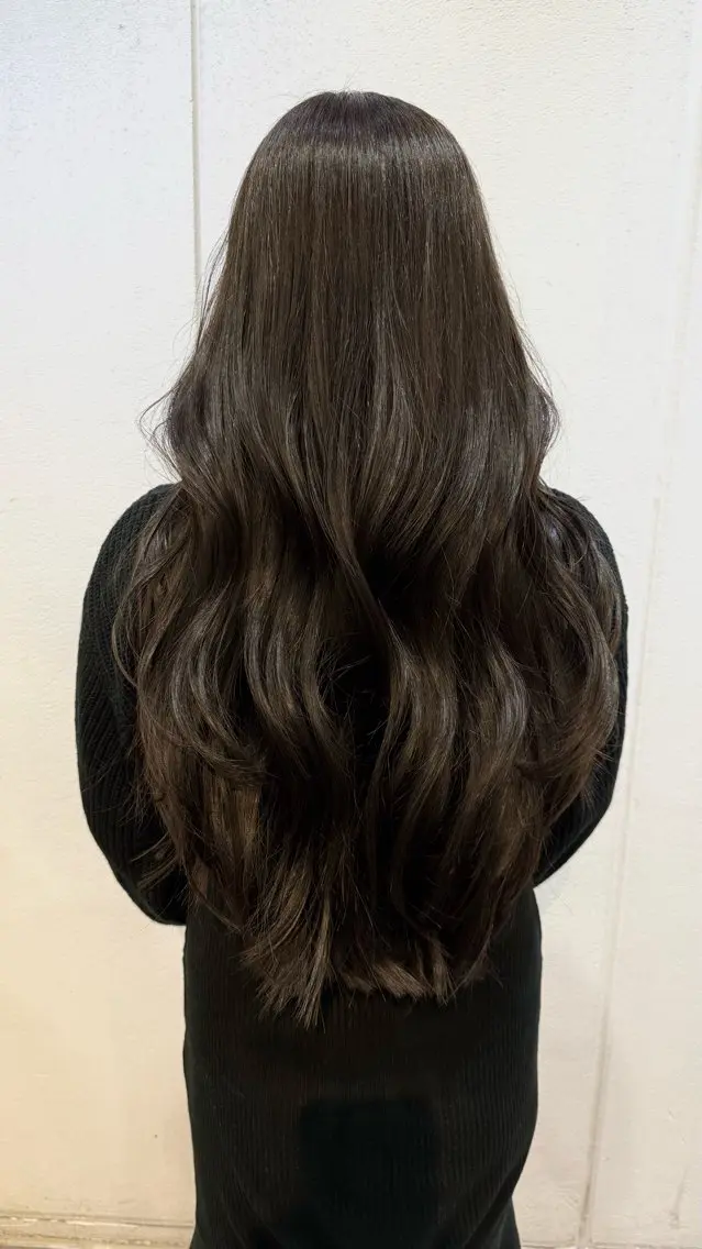 ロング カット ヘアカラー Lolonois梅田 /Okazaki:)のヘアスタイル
