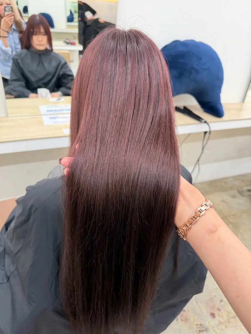 カラー ヘアカラー トリートメント カラーモデル/透明感 カラー/coco🎀のヘアスタイル