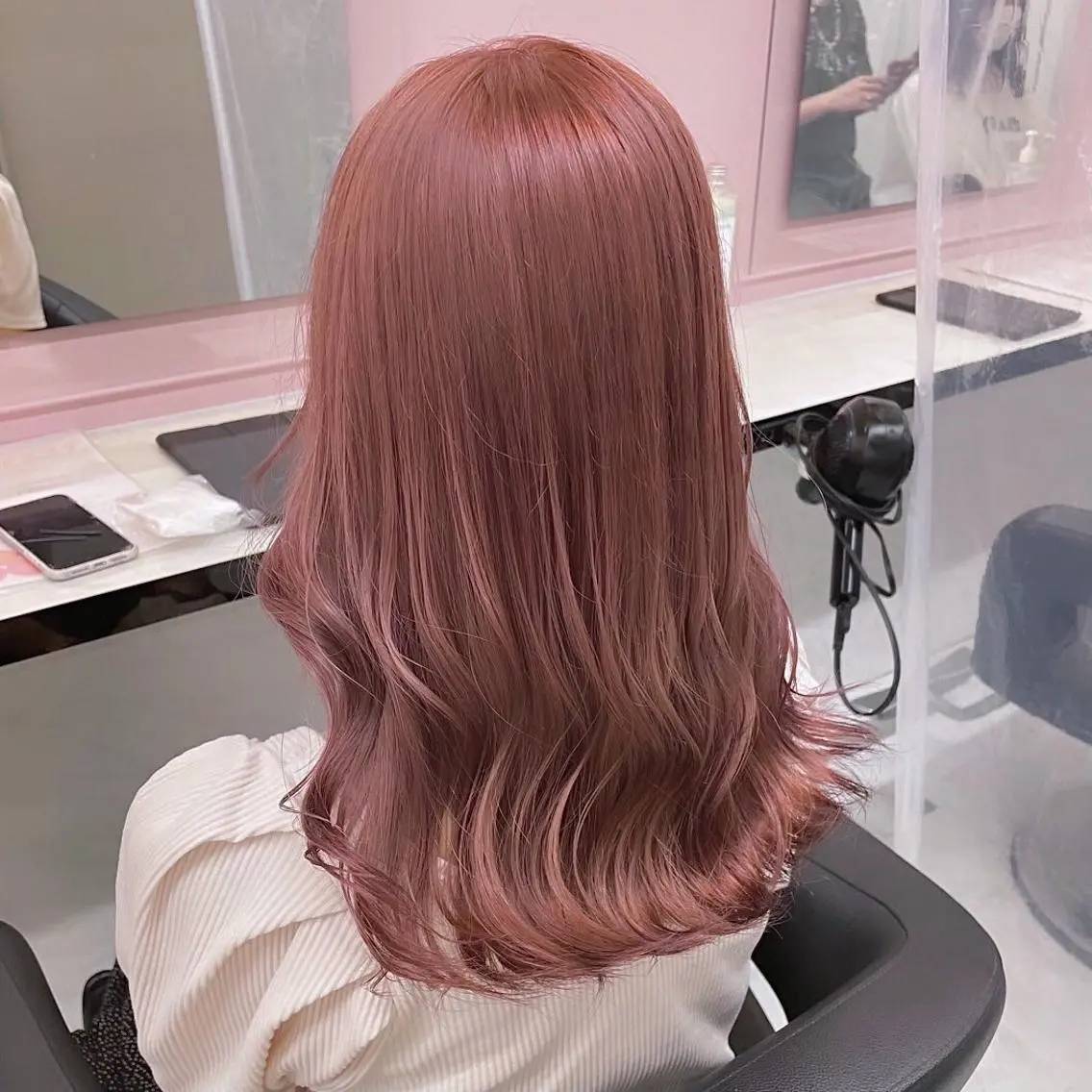 セミロング カラー ヘアアレンジ 透明感/艶髪/💖 トレンドスタイル💖のヘアスタイル