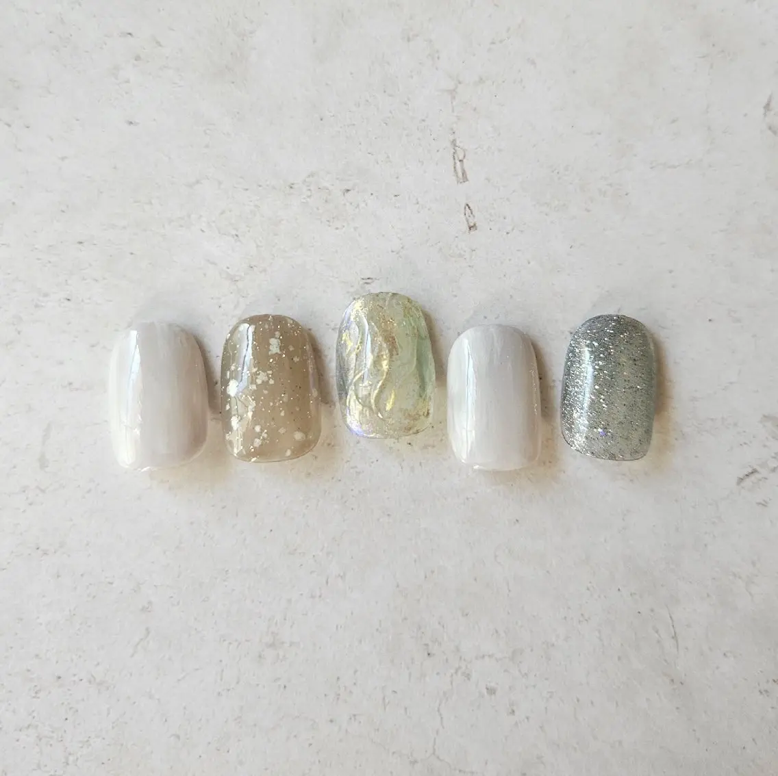 ネイル ジェルネイル マグネットネイル ニュアンスネイル パラジェル 冬ネイル ハンドネイル Nailsalon manoのネイルデザイン