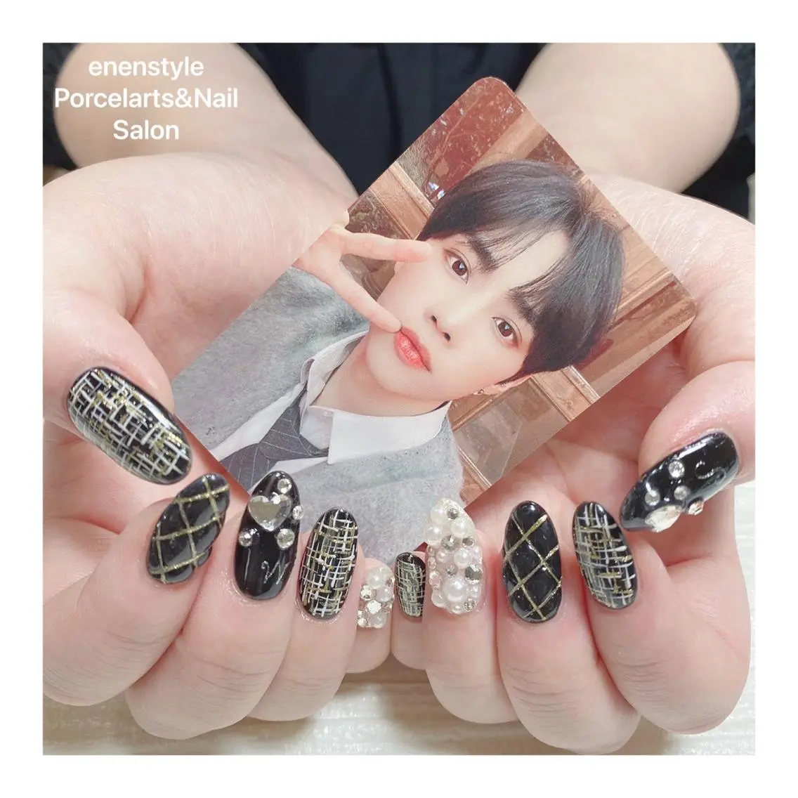 ミディアム ネイル 🐾enen style 🐾のネイルデザイン